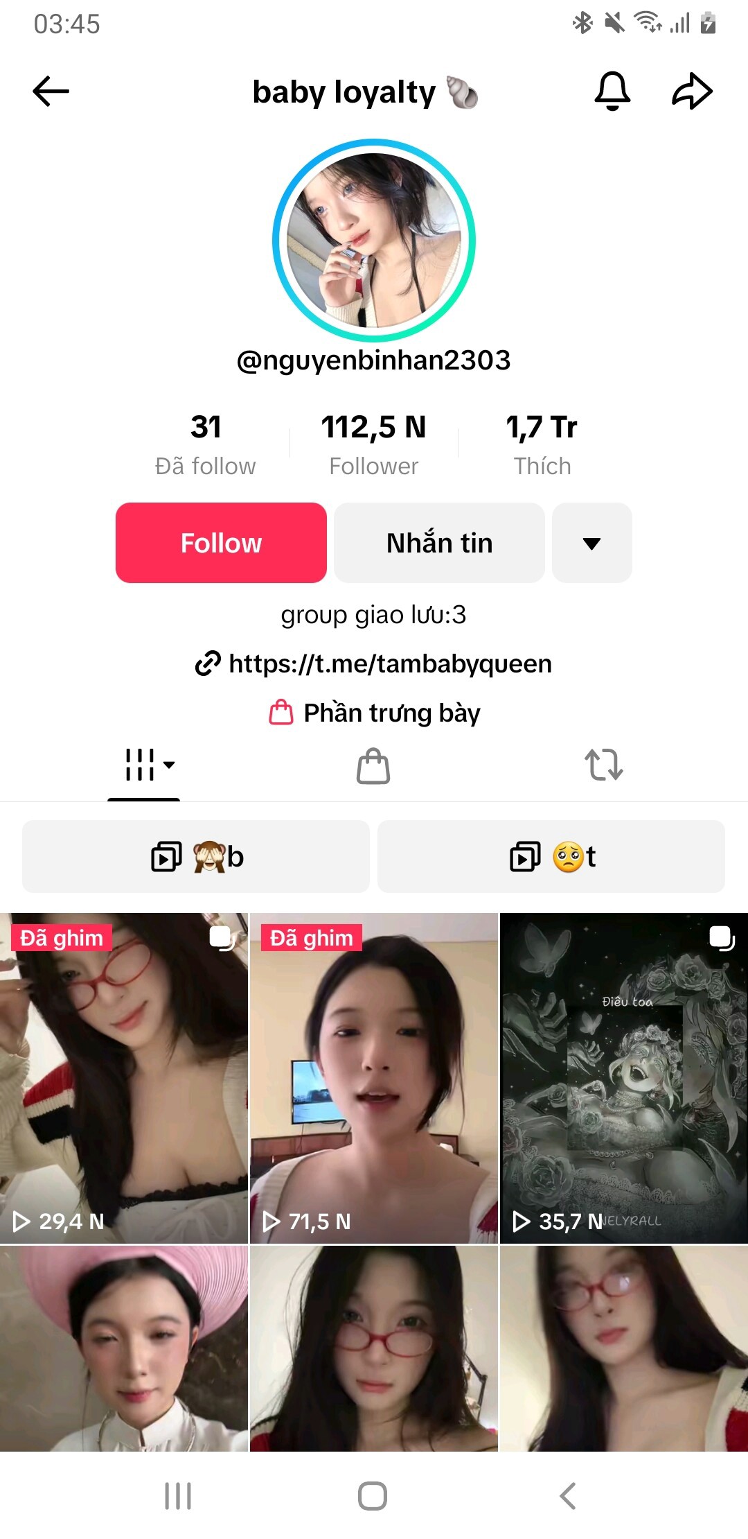 Hot tiktoker nguyenbinhan2303 baby loyalty nude 009 - baby loyalty Hot Tiktoker Tớ Là Nàng Tấm nude sexy leaked